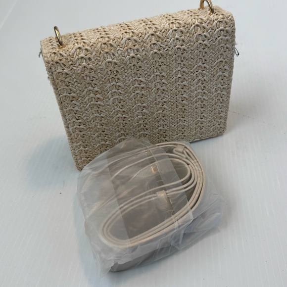 Summer purse Unbranded Stylish Woven Tan Bag NWOT - Picture 5 of 11